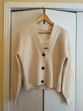 Everlane Boxy Cardigan  - NWT - Organic Cotton - Canvas  - XS